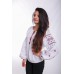 Embroidered Blouse "Delicate Rhombs" white